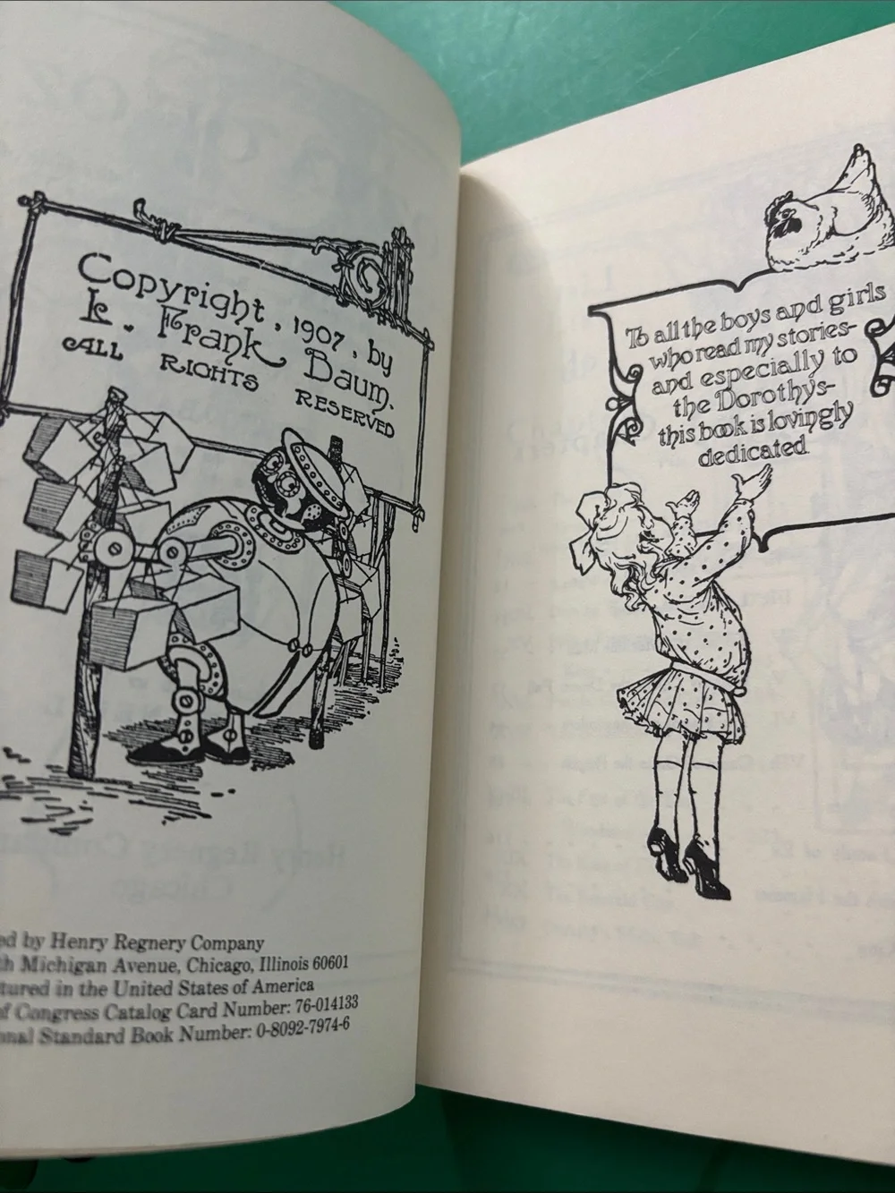 OZMA OF OZ paperback book L. Frank Baum Copyright 1907 Jno Neill Illustrator